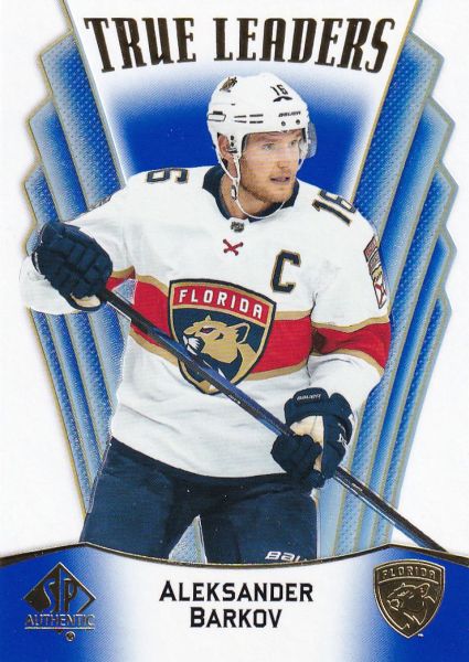 insert karta ALEKSANDER BARKOV 21-22 SP Authentic True Leaders Blue číslo TL-10